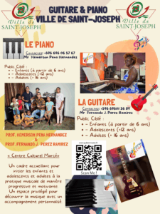 PIANO ET GUITARE - Ville de Saint-Joseph 2025-2026